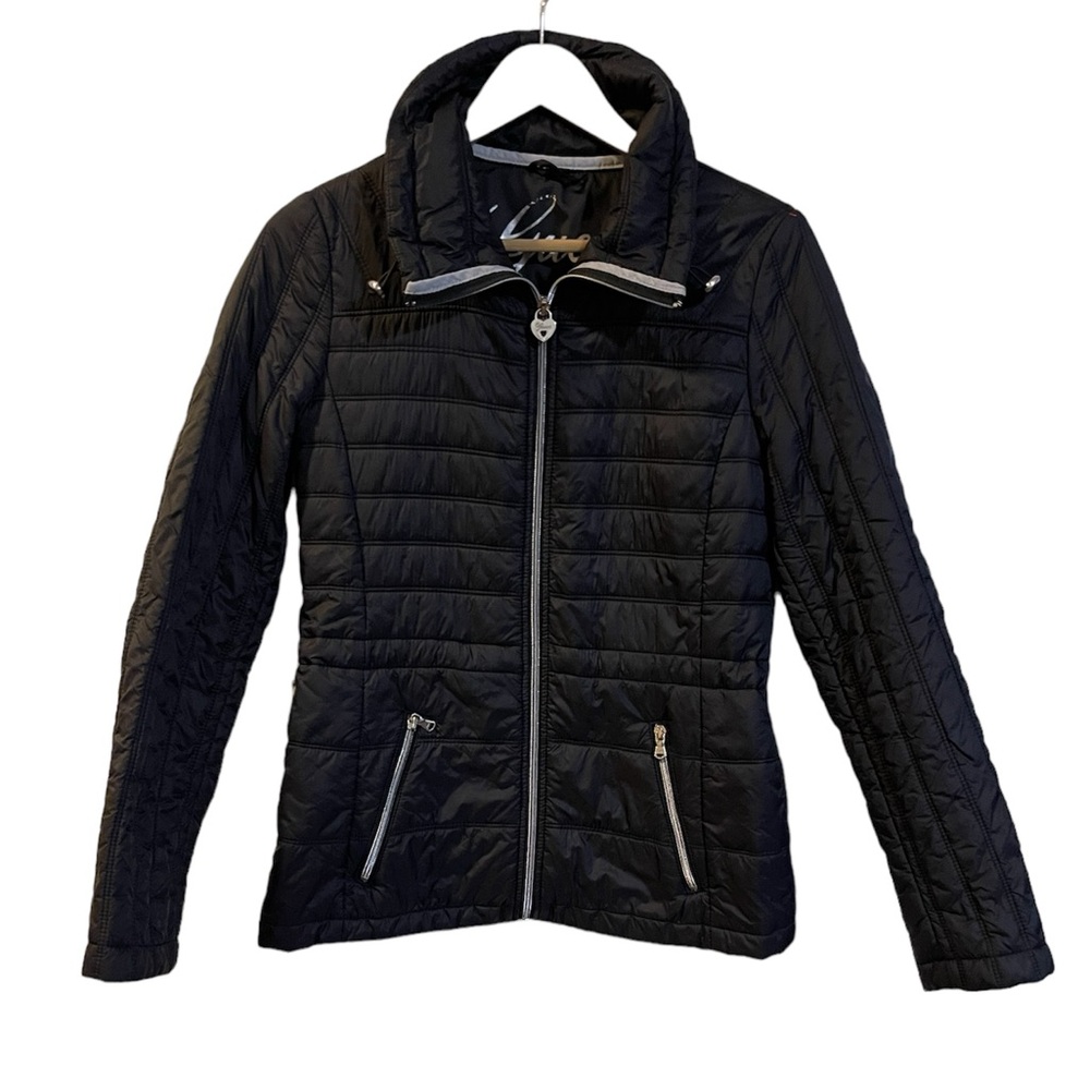 Guess Light Weight Women's Zip Up Black Jacket